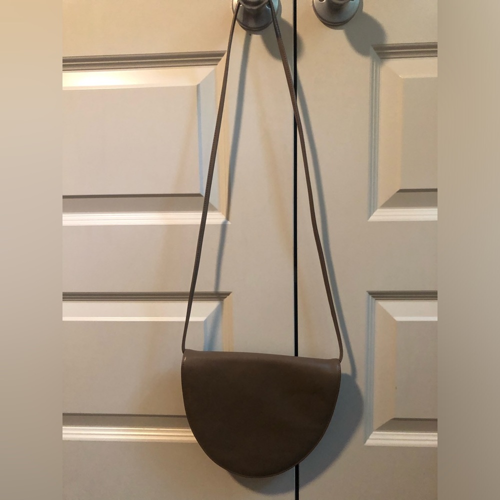 Leather made in Canada cross body purse